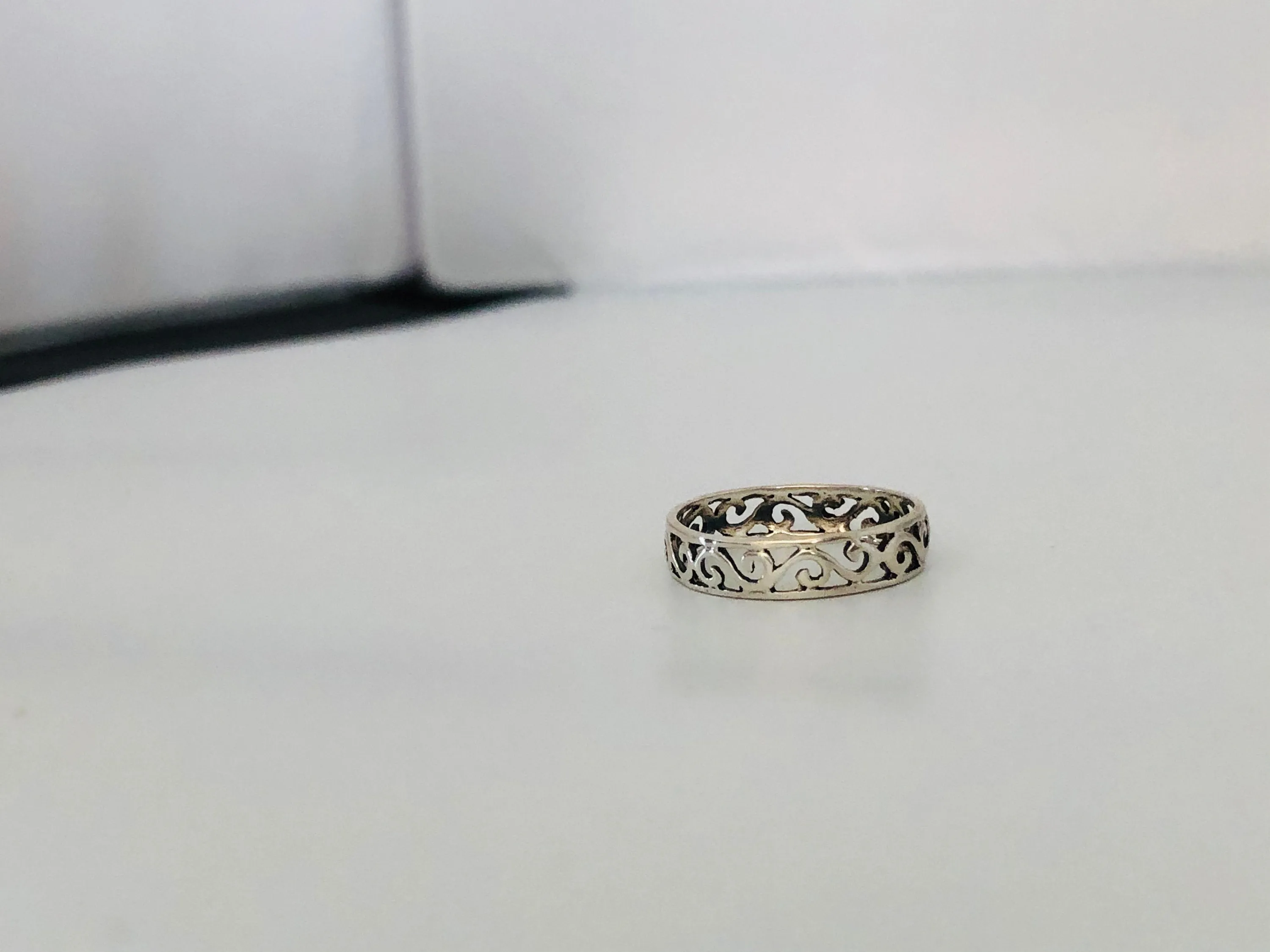 Silver Wave Ring - Sterling Silver Stacking Ring