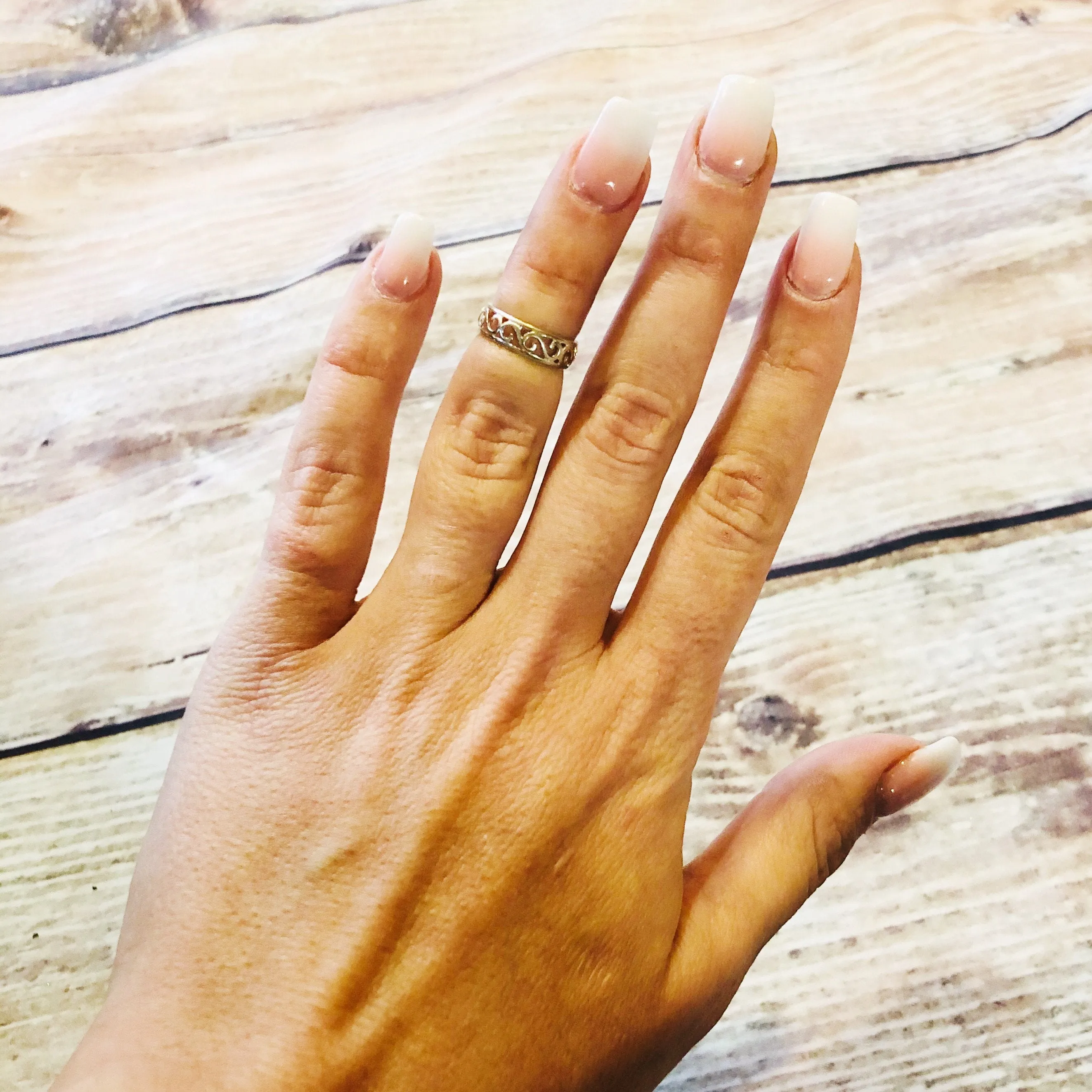 Silver Wave Ring - Sterling Silver Stacking Ring