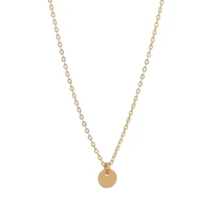 Single Disc Necklace