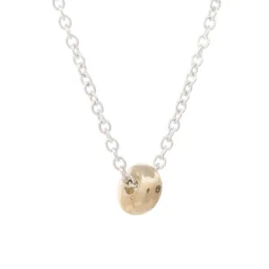 Single Dot Necklace in Gold and Silver