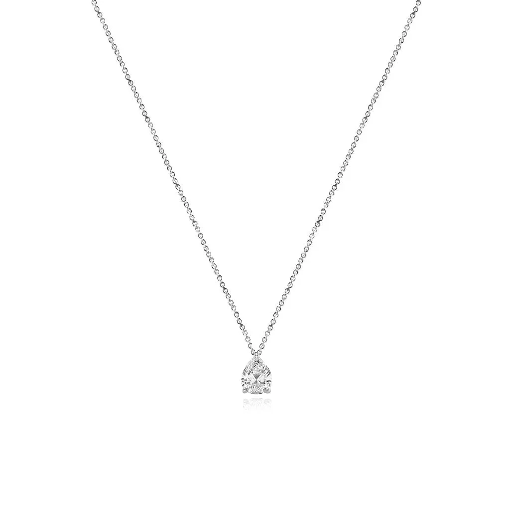 Small Solitaire Diamond Necklace