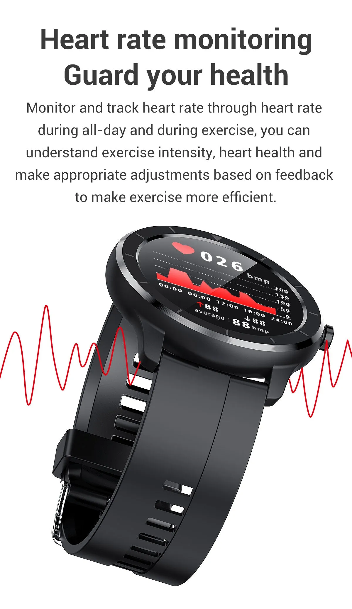 Smart Watch & Fitness Tracker - T6