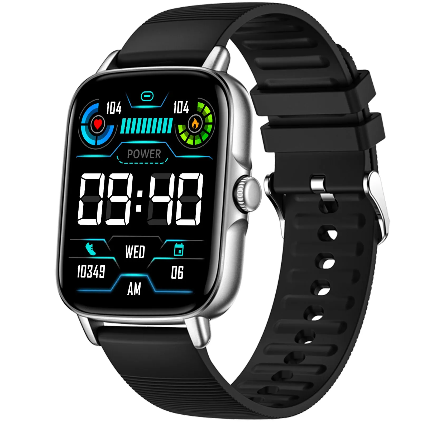 Smart Watch for Men Women 1.69" HD Bluetooth Phone Watch(Make/Answer Call) for iPhone Android IP67 Waterproof Fitness Watch with Heart Rate Sleep Monitor Activity Tracker with Pedometer