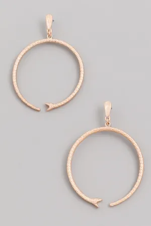 Snake Hoop Drop Earrings
