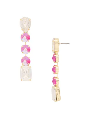 Sorrelli Lucille Statement Earrings - Electric Pink