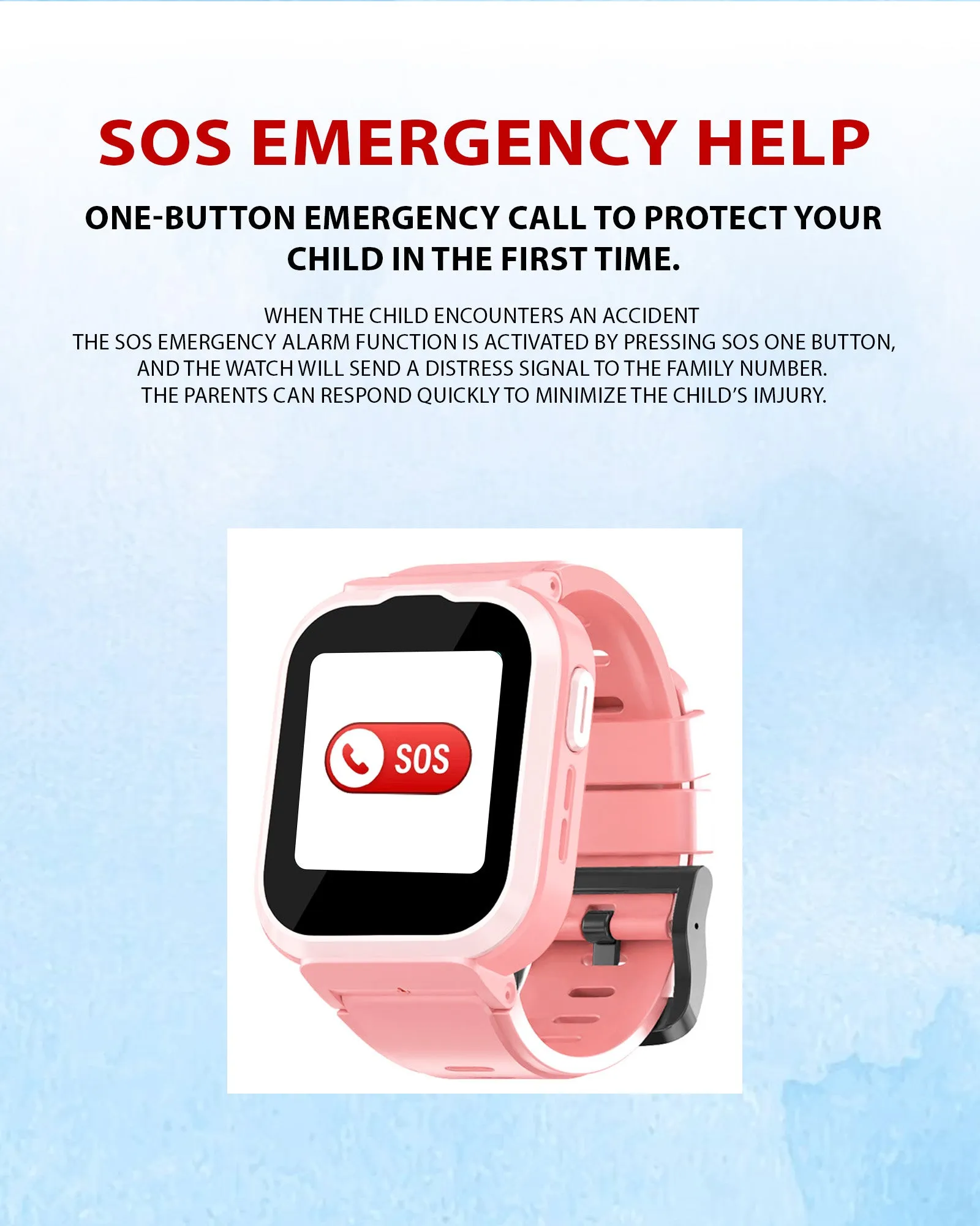 Spiky 4G Cyclops 4g Video & Voice Call, Dewatering Waterproof Kids Smartwatch with Printed strap