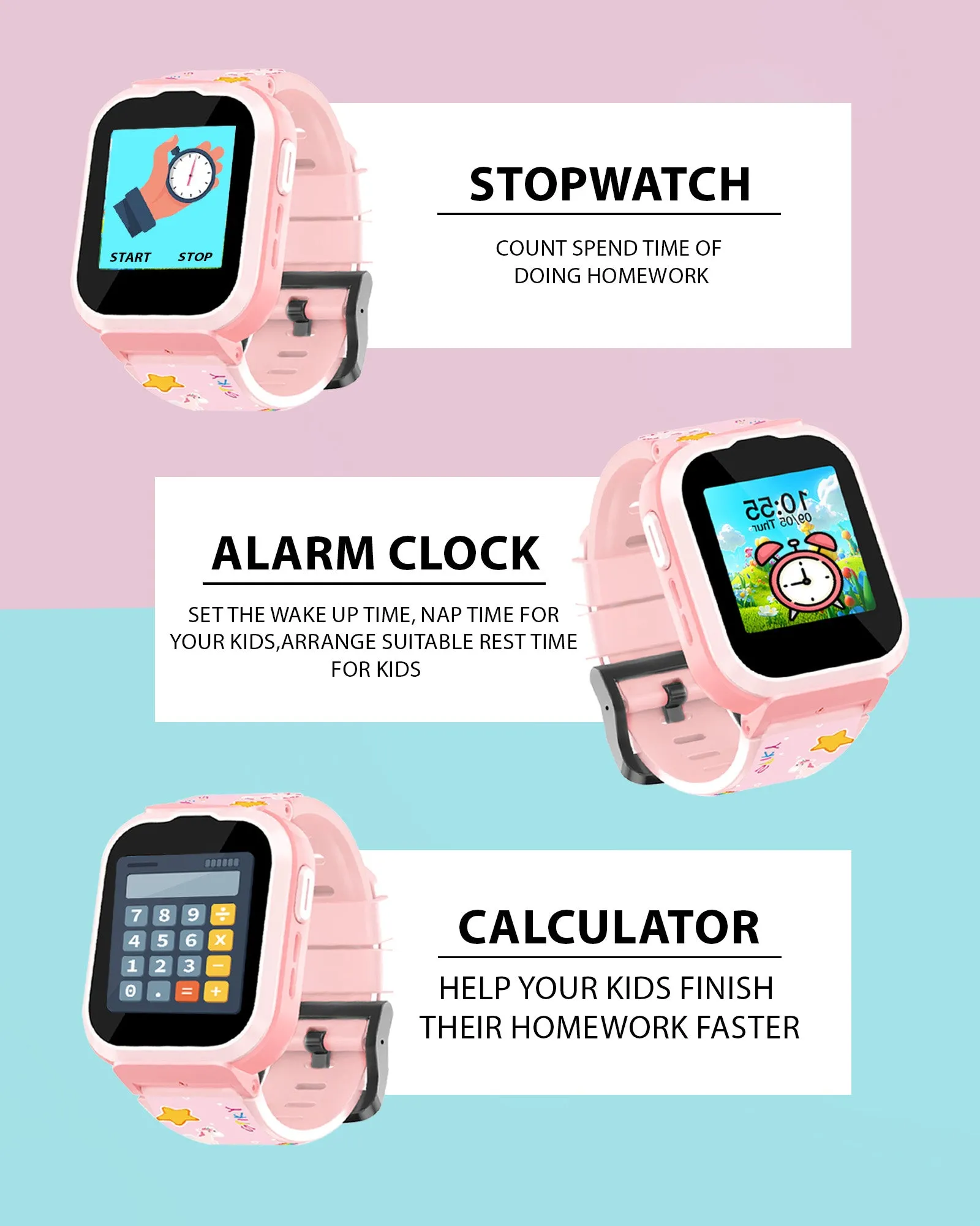 Spiky 4G Cyclops 4g Video & Voice Call, Dewatering Waterproof Kids Smartwatch with Printed strap