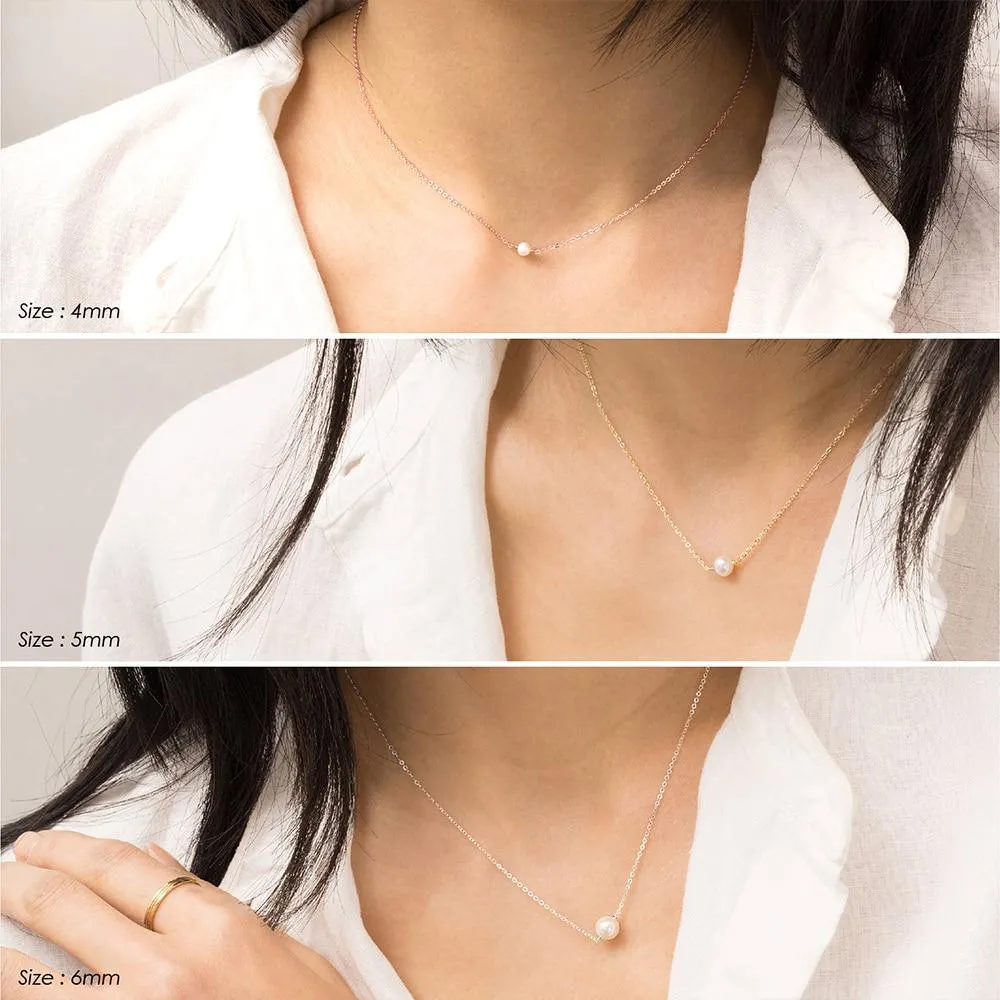 Stainless Steel Choker Pearl Necklaces For Women Gold Layered Chain Necklace Jewelry
