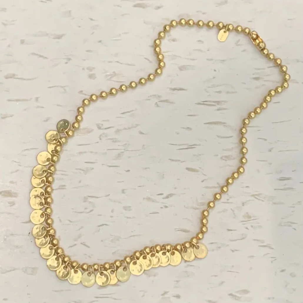 Stamp Gold Necklace