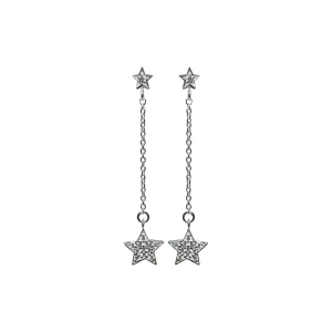 Star & chain earrings