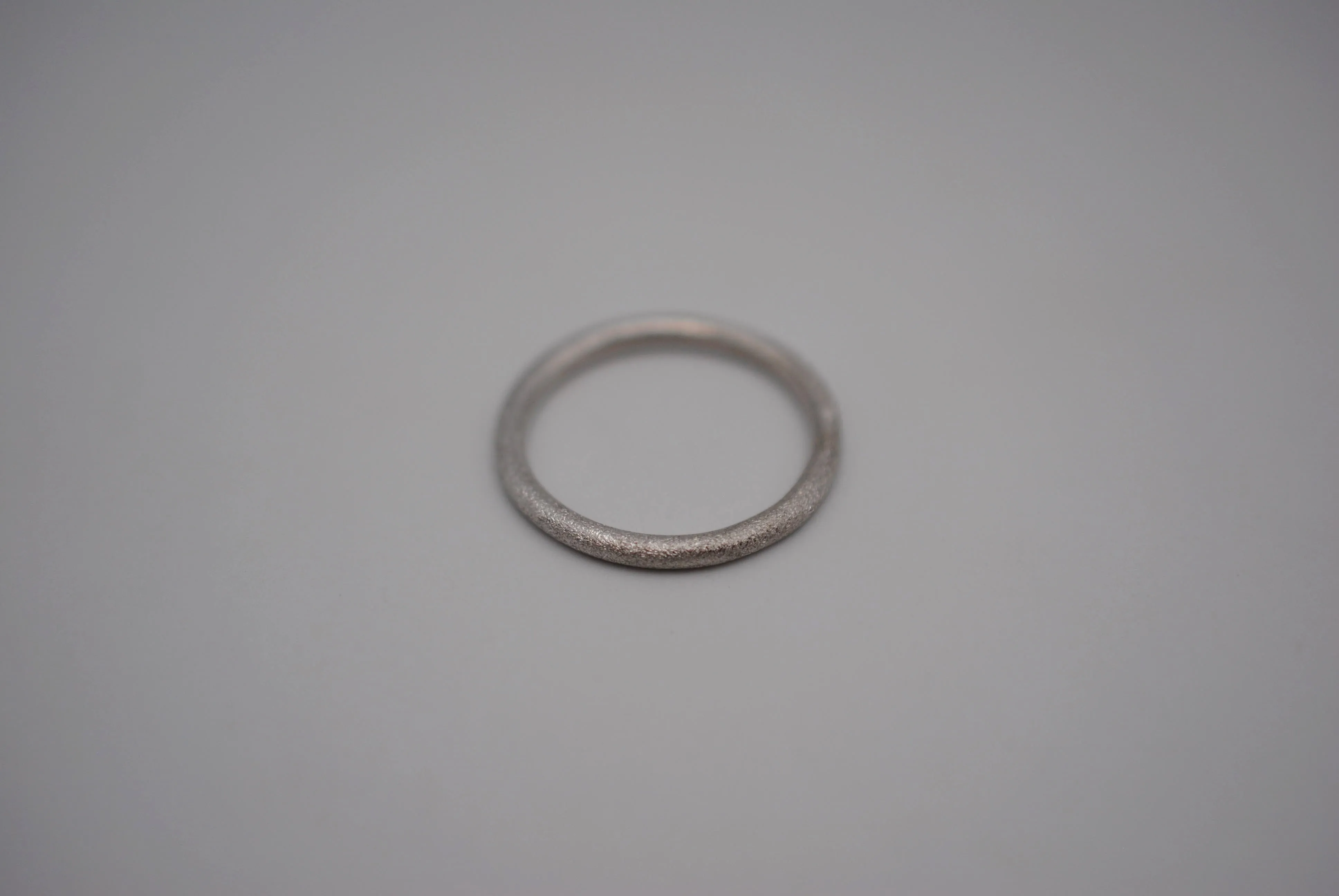 Stardust Rhodium Stacker Ring