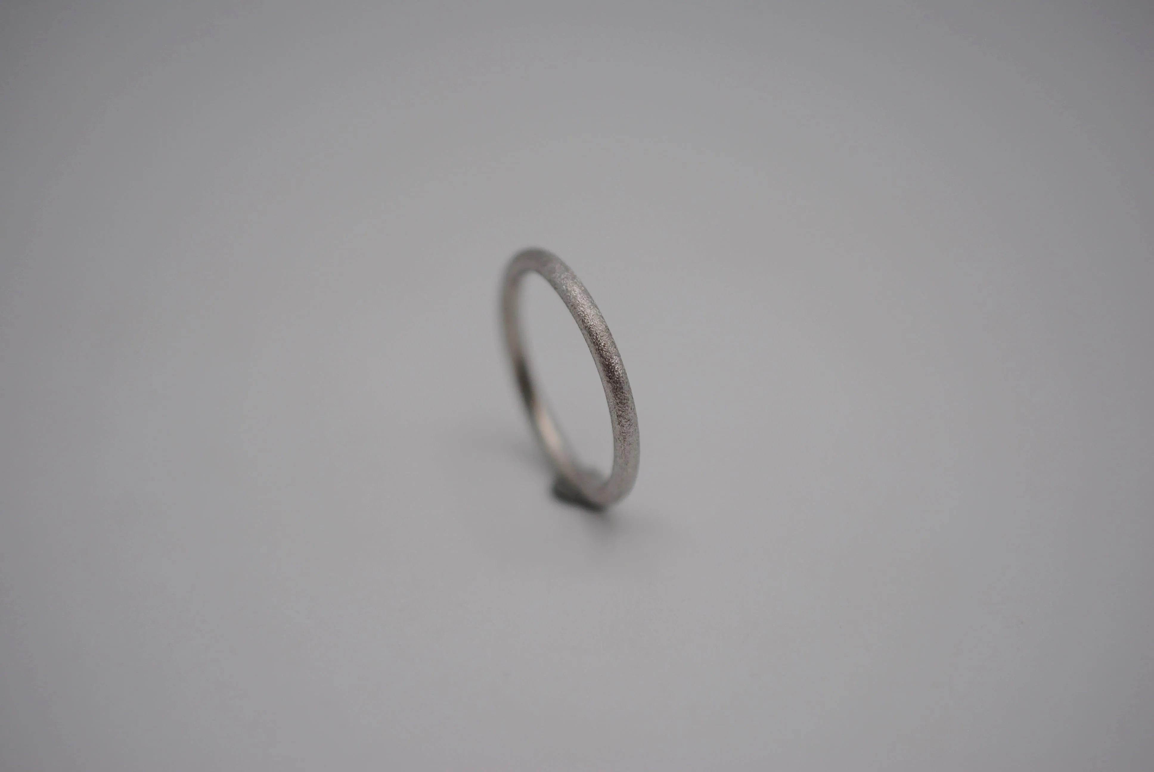 Stardust Rhodium Stacker Ring