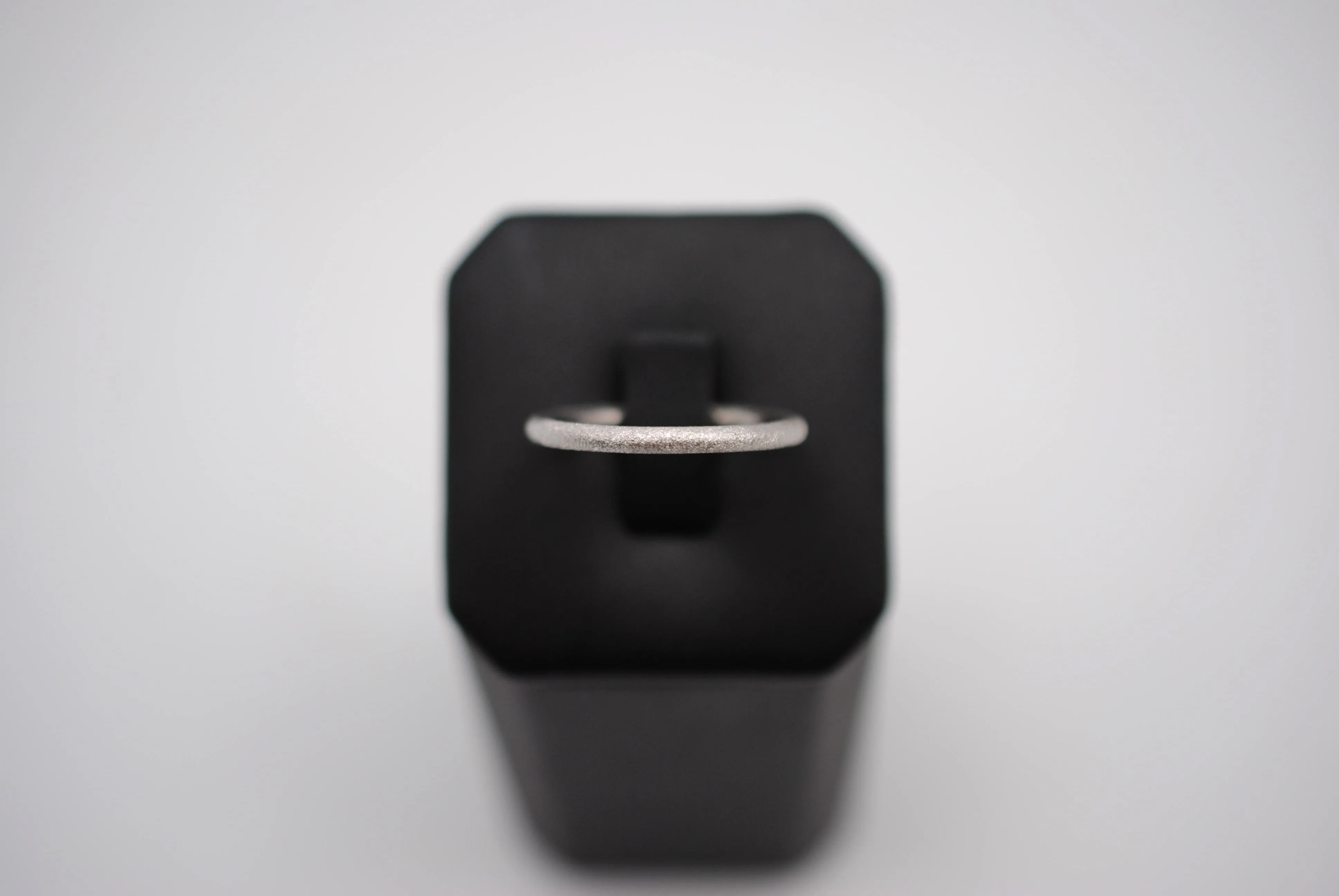 Stardust Rhodium Stacker Ring