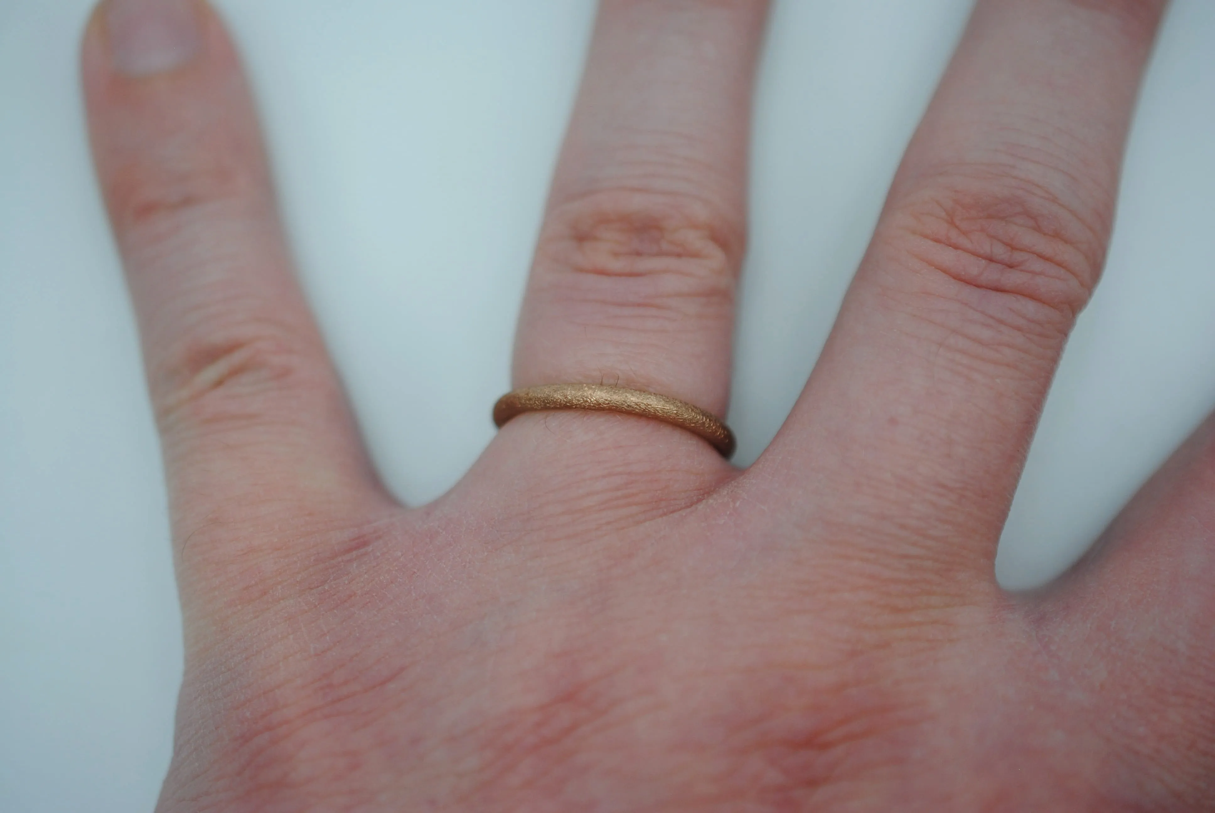 Stardust Rose Gold Stacker Ring