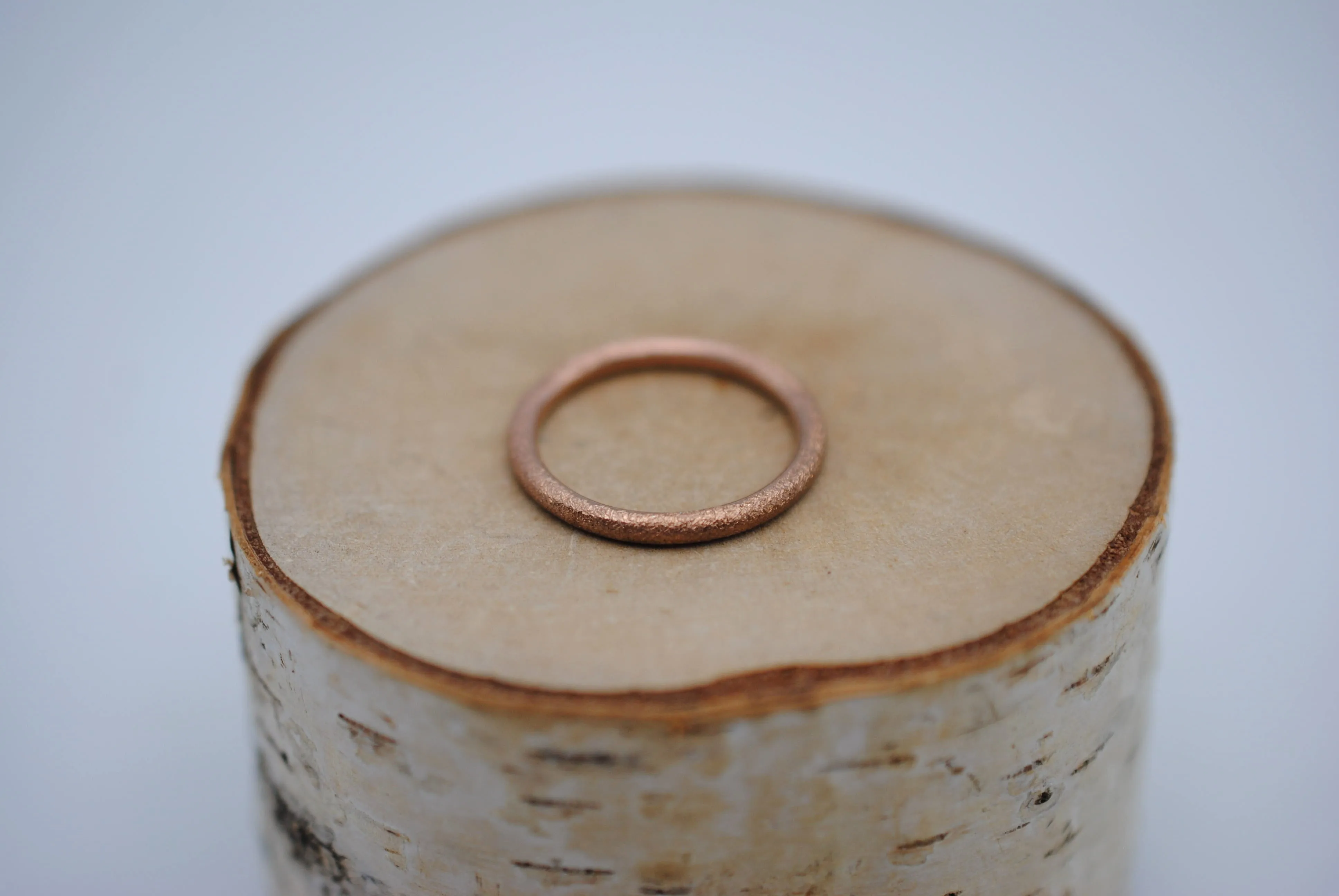 Stardust Rose Gold Stacker Ring