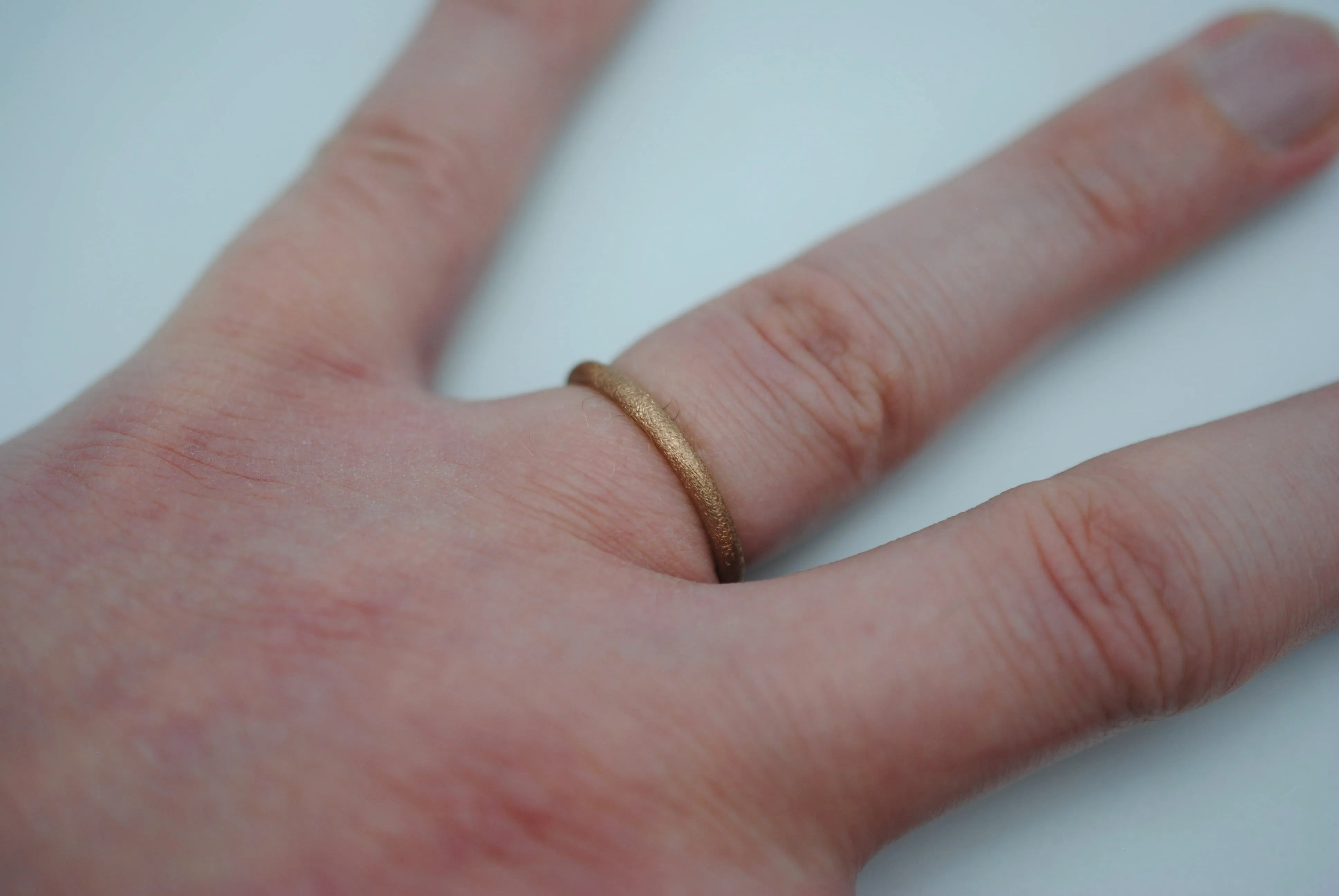 Stardust Rose Gold Stacker Ring