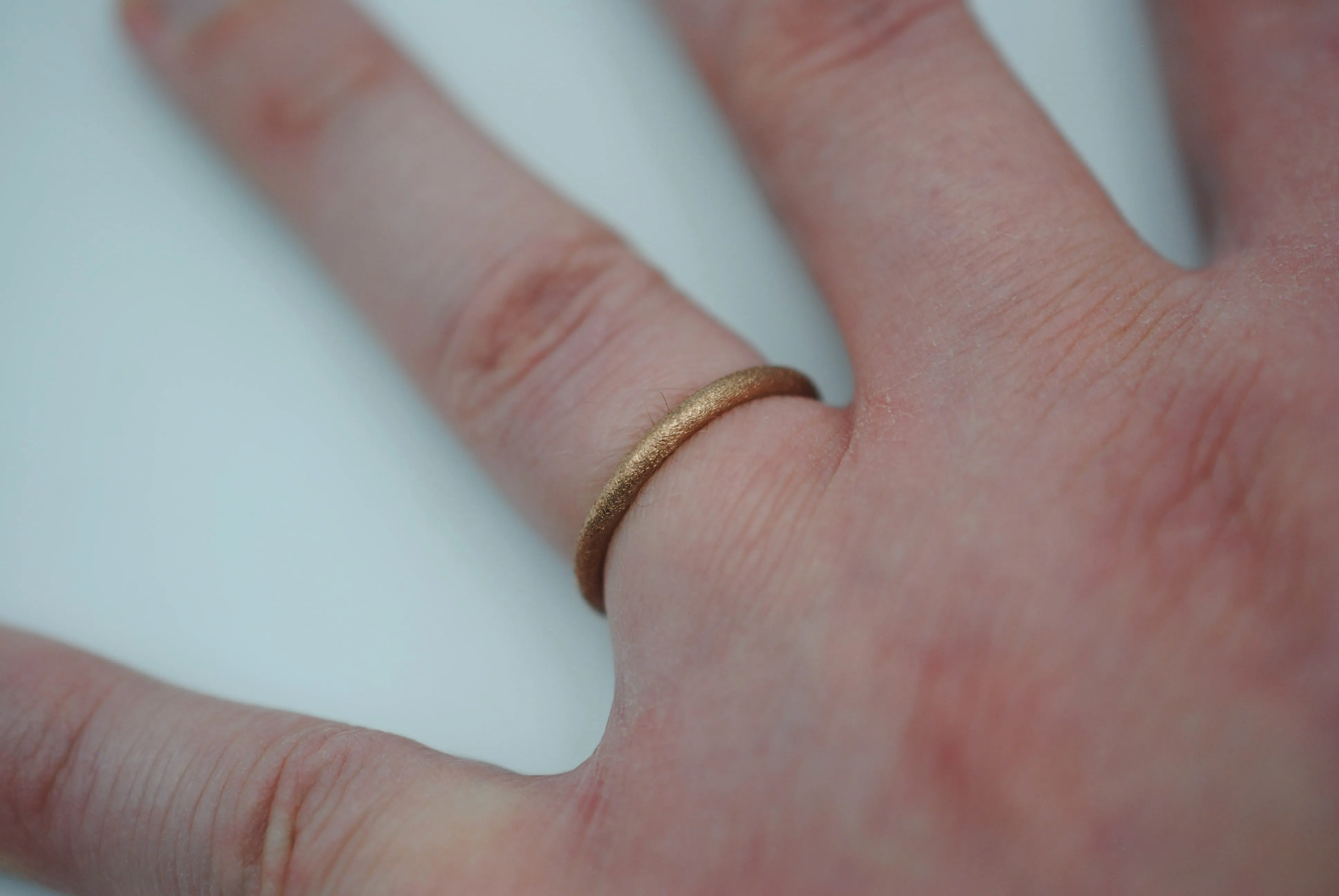 Stardust Rose Gold Stacker Ring