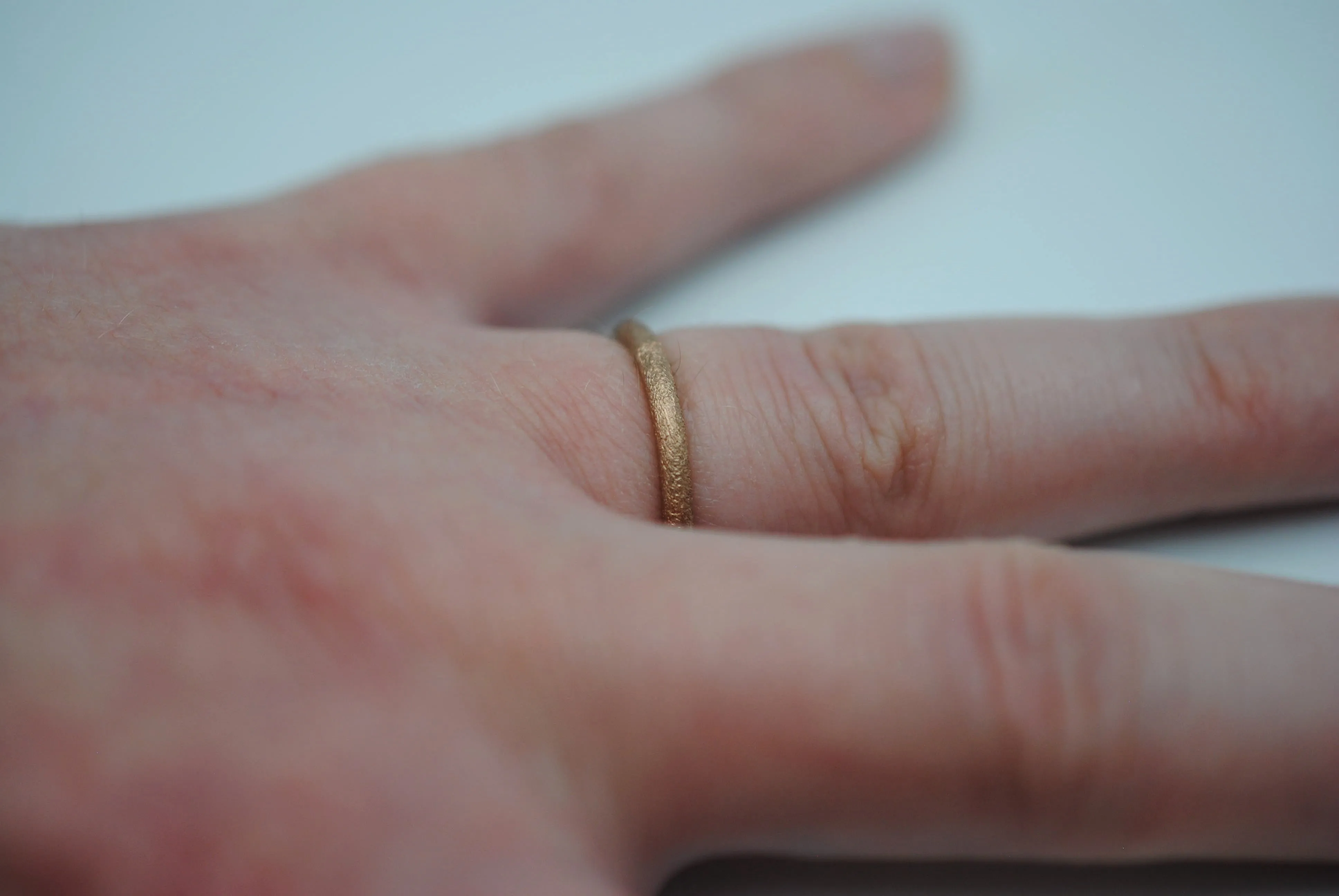 Stardust Rose Gold Stacker Ring