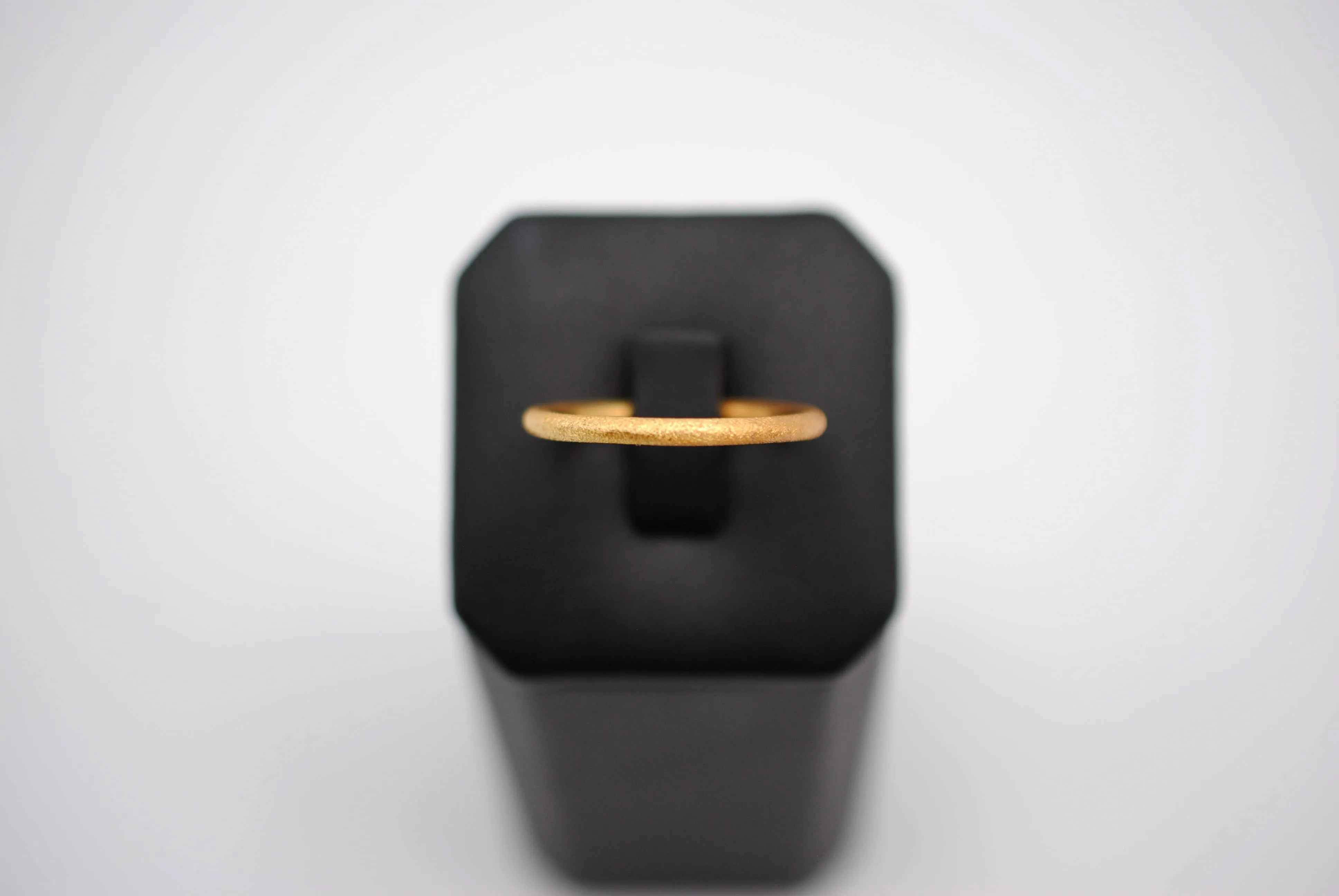 Stardust Yellow Gold Stacker Ring