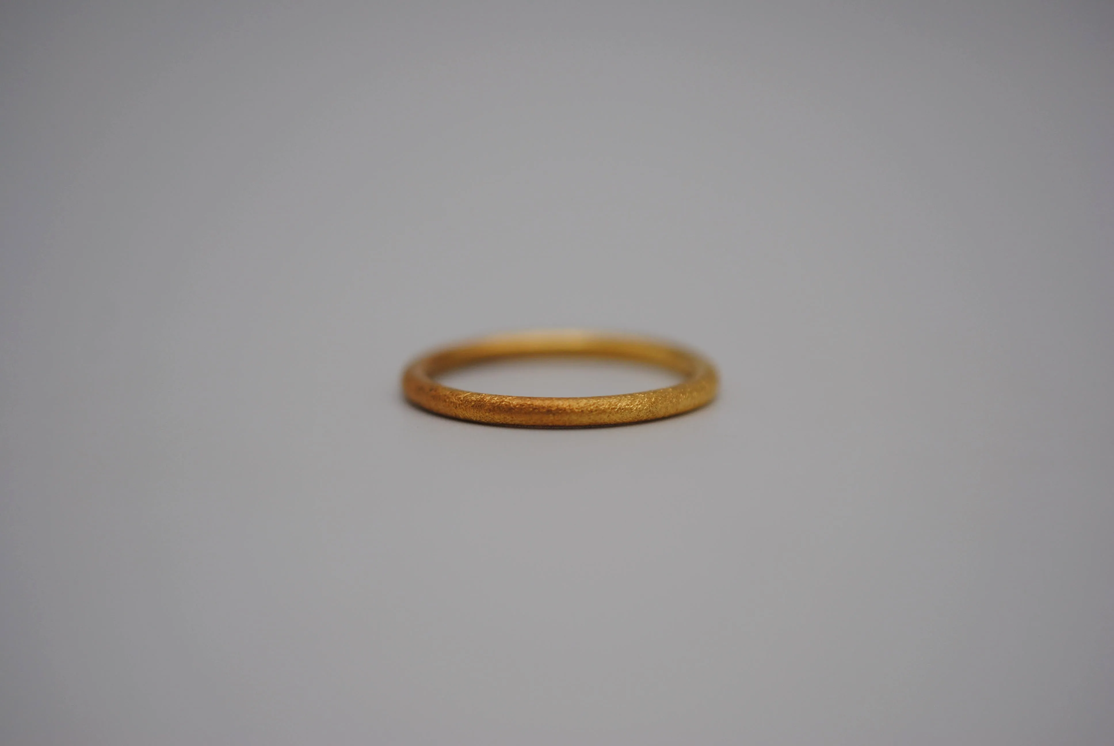 Stardust Yellow Gold Stacker Ring