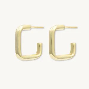 Statement C Tube Earrings