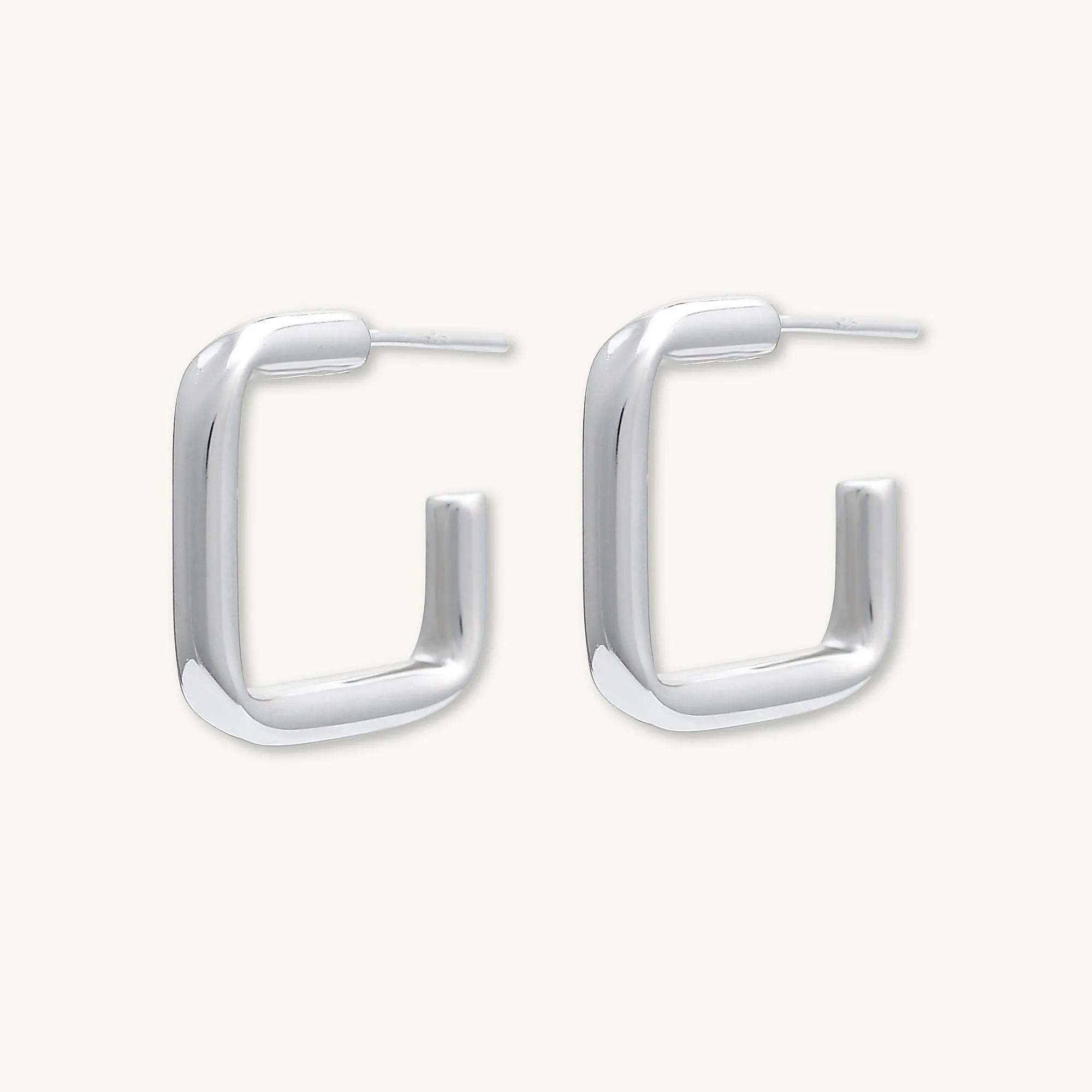 Statement C Tube Earrings