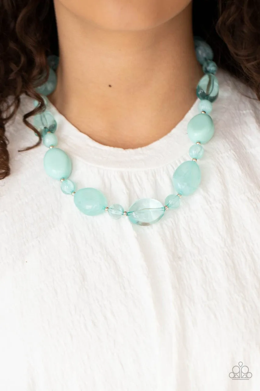 Staycation Stunner Blue Paparazzi Necklace