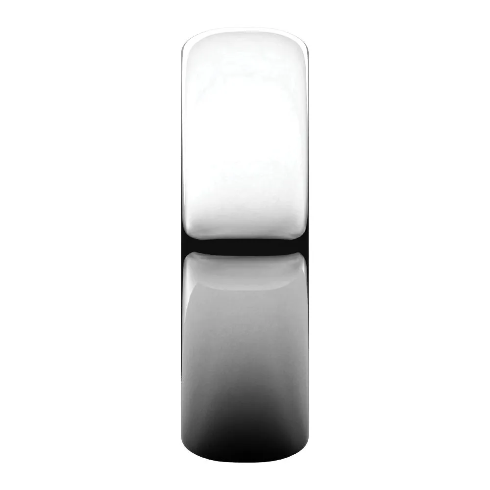 Sterling Silver 6mm Half Round Band, Size 11