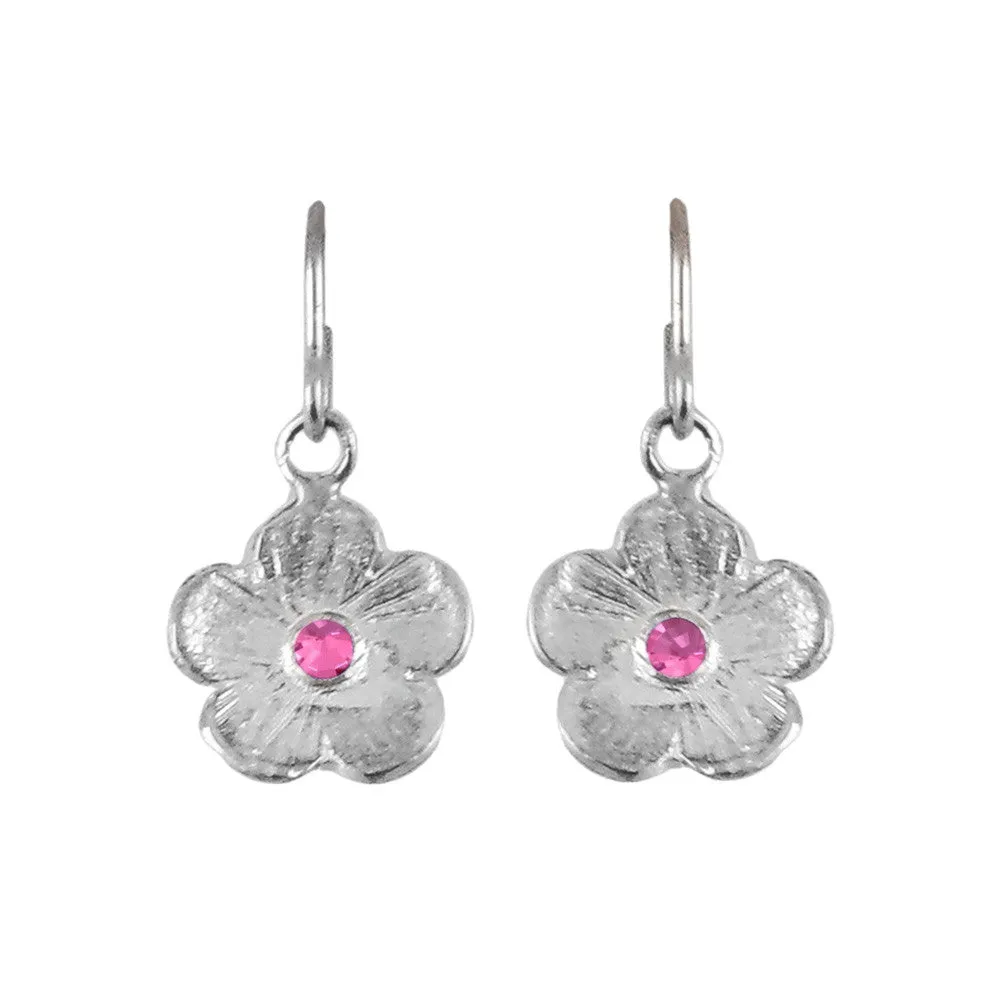 Sterling Silver Petunia Earrings