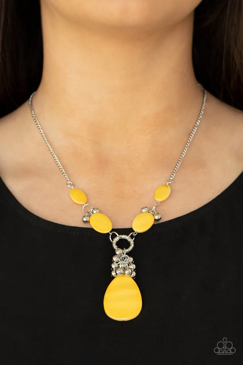 Summer Idol Yellow Paparazzi Necklace