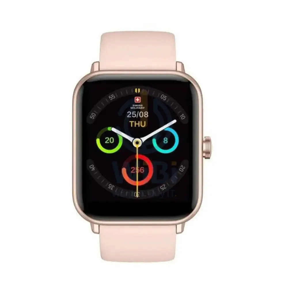 Swiss Military Alps Smart Watch Silicon Strap - Pink