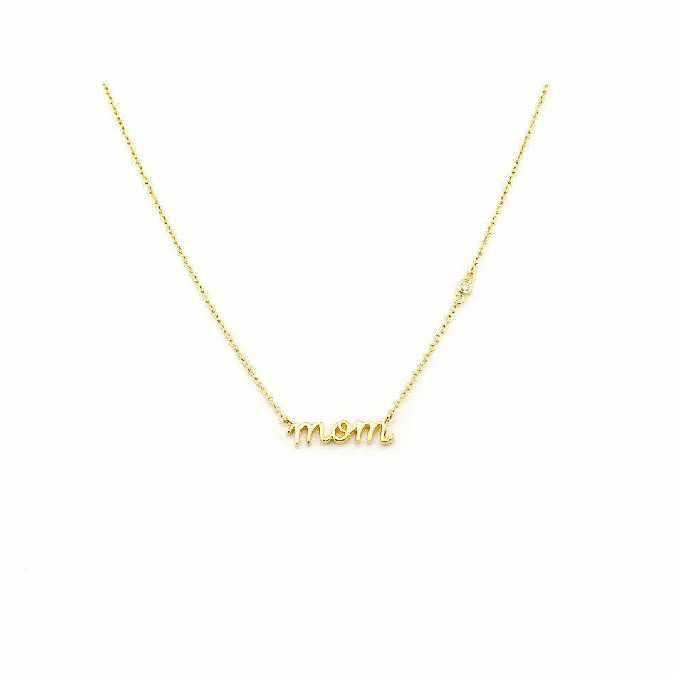 TAI "Mom" Simple Chain Necklace
