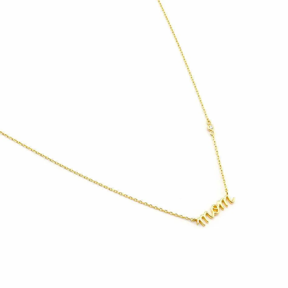 TAI "Mom" Simple Chain Necklace