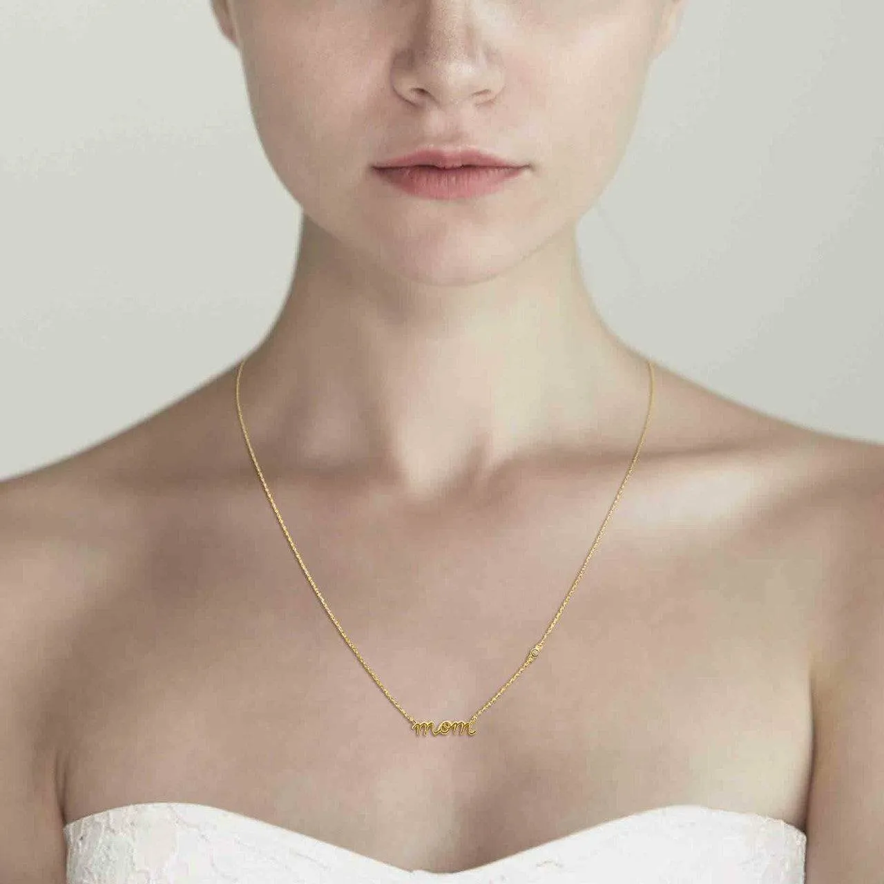 TAI "Mom" Simple Chain Necklace