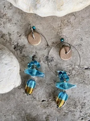 Temple Statement Hoop Earrings