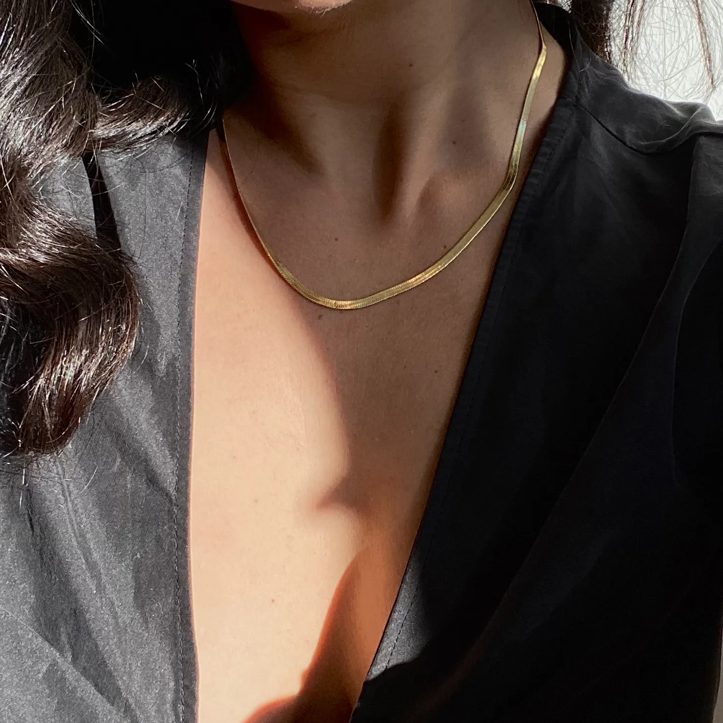 The Bree Herringbone Chain