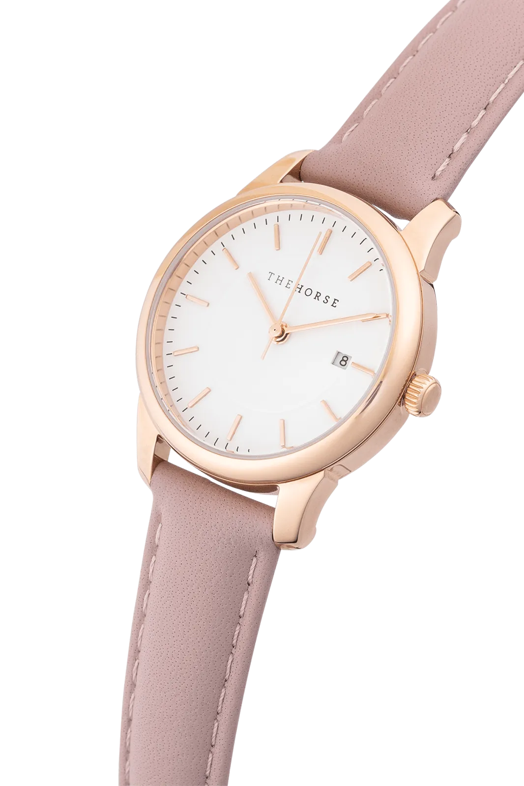 THE HORSE IVY GIRL WATCH - ROSE GOLD/WHITE DIAL/BLUSH LEATHER