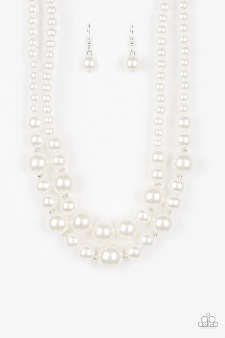 The More the Modest White Paparazzi Necklace