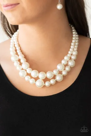 The More the Modest White Paparazzi Necklace