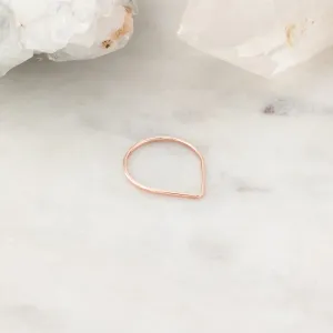 The Peak Stacking Ring | 14K Rose Gold