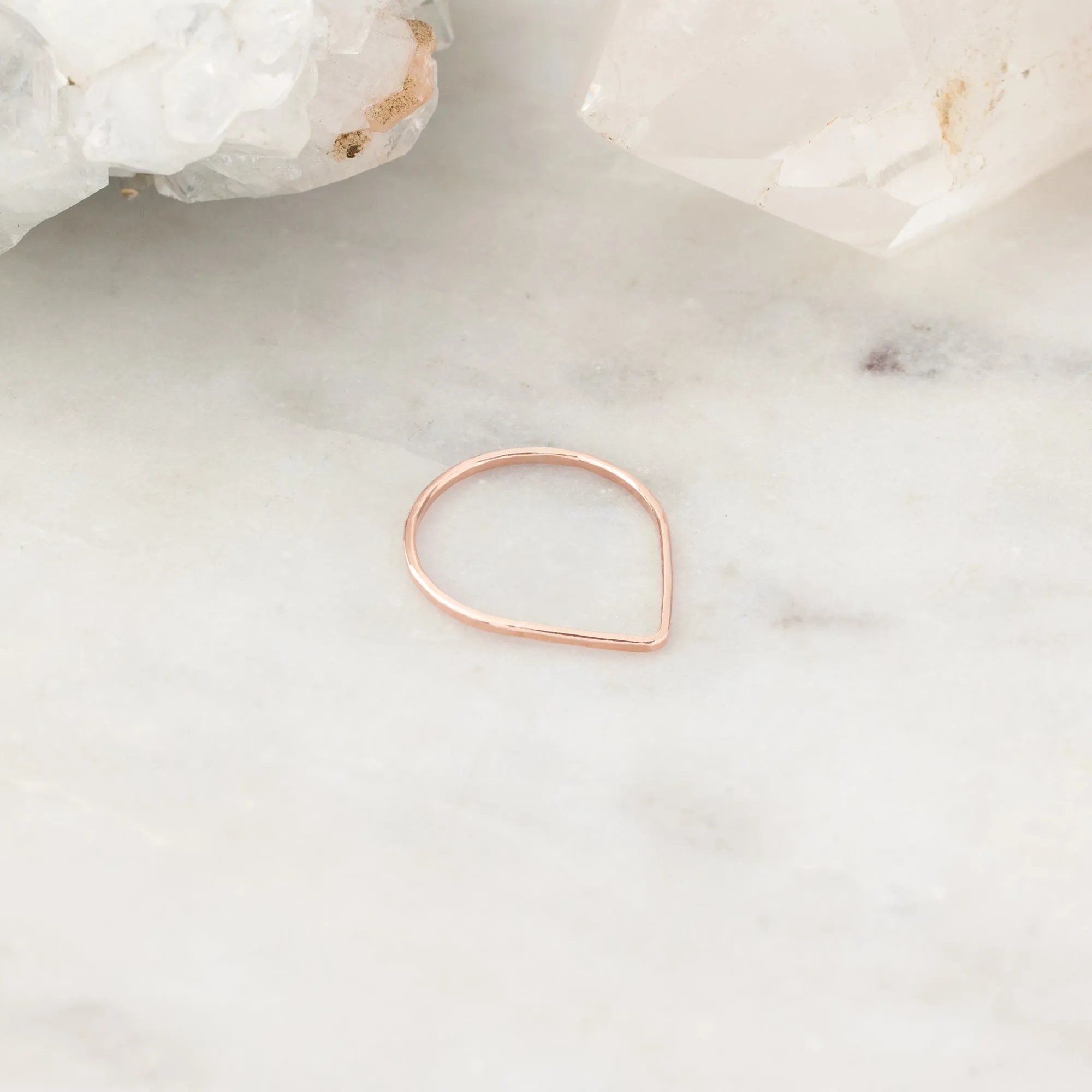 The Peak Stacking Ring | 14K Rose Gold
