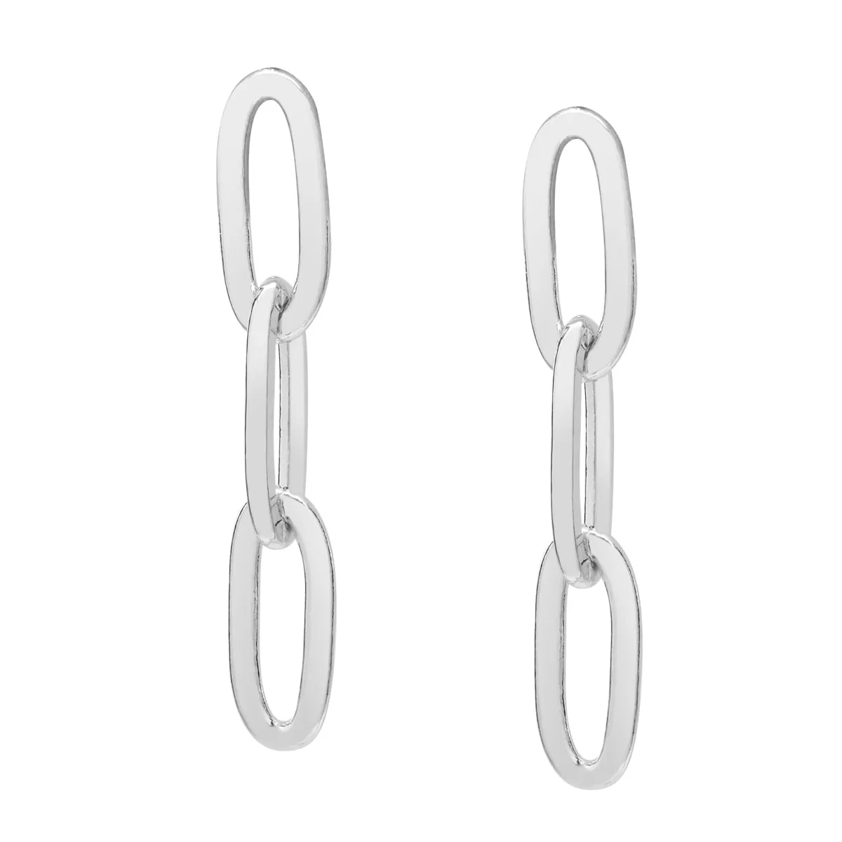 Thick Triple Paperclip Studs