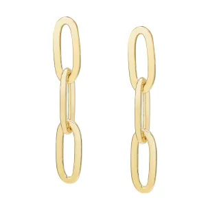 Thick Triple Paperclip Studs