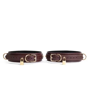 Thigh Cuffs "Estrid" Burgundy