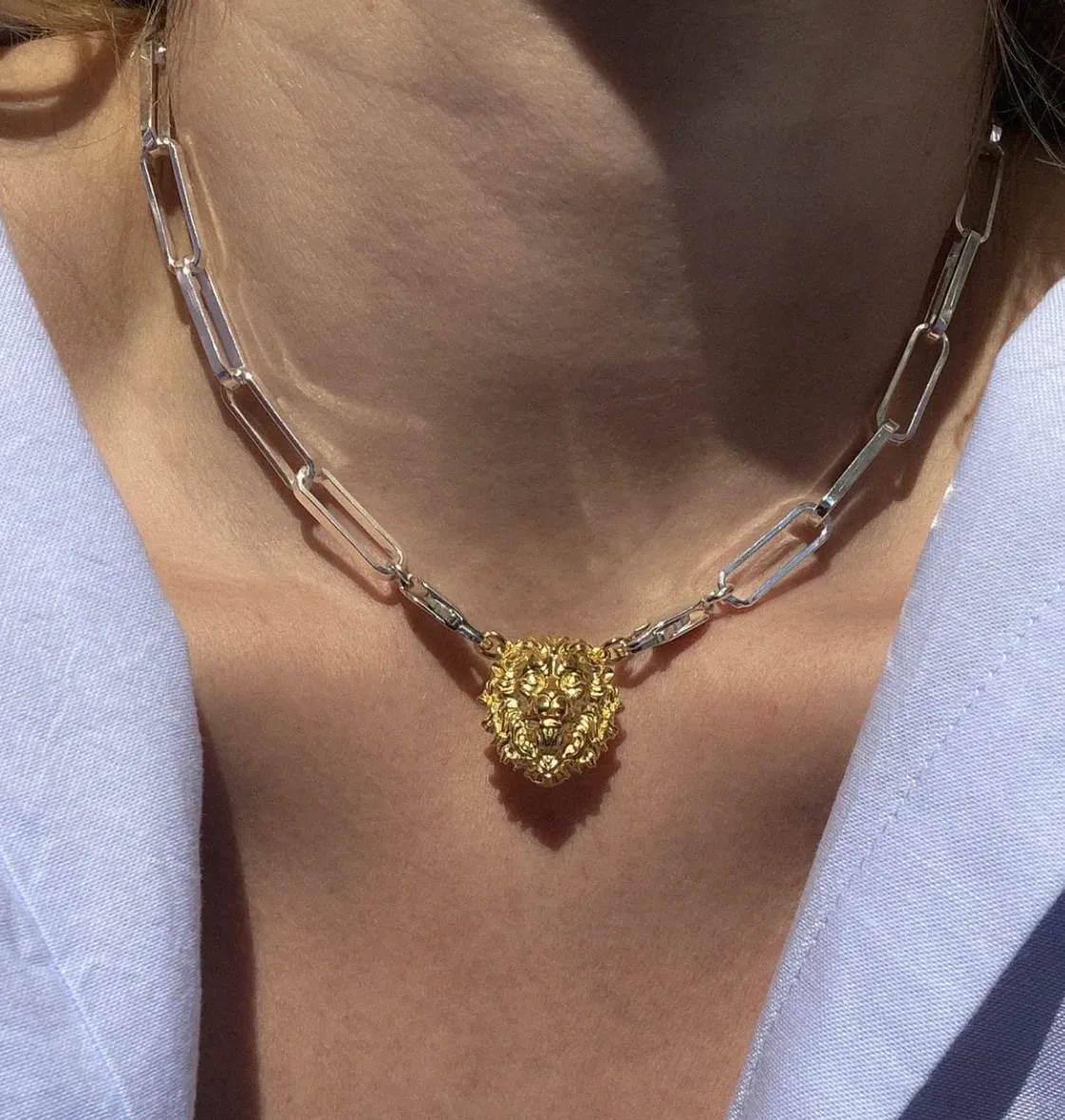 Thireós Large Zena Necklace – Bracelet Gold