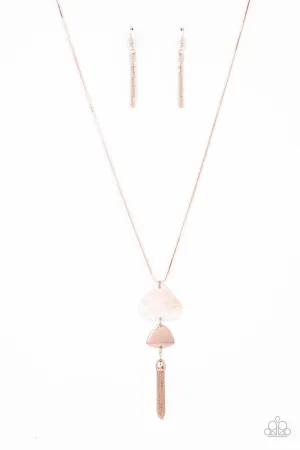 TIDE You Over Rose Gold Paparazzi Necklace