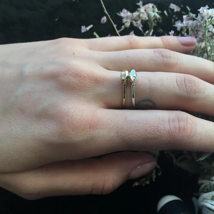 TINY BUT MIGHTY CRYSTAL NUGGET RING