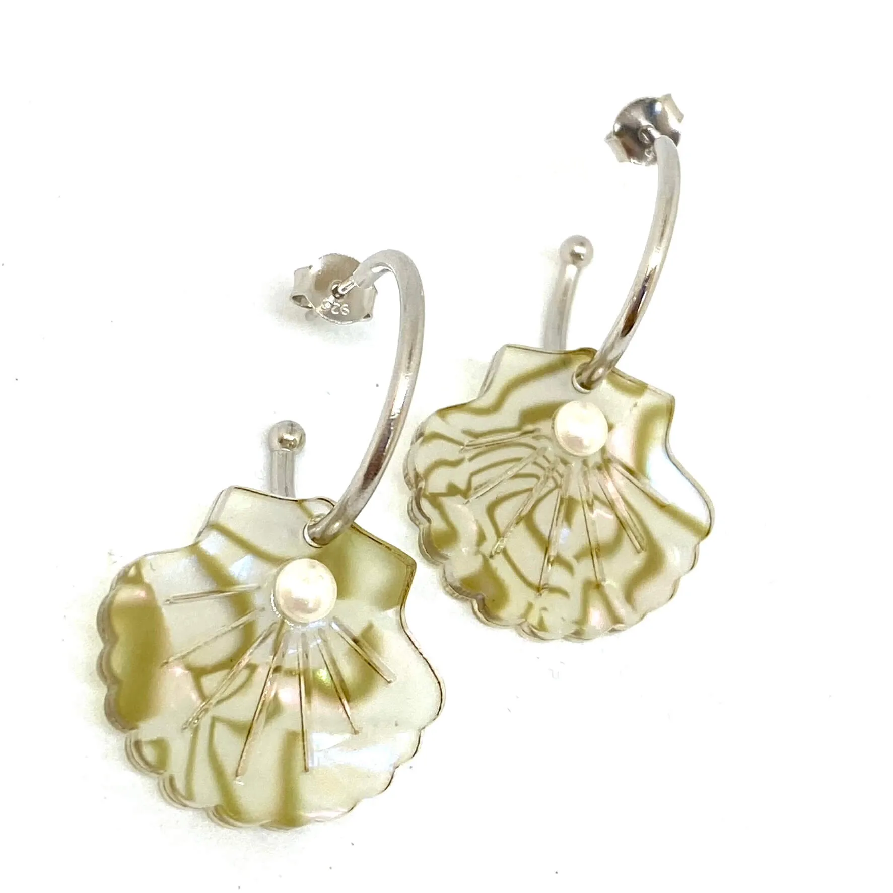 TooLally Shells Earrings - Marble