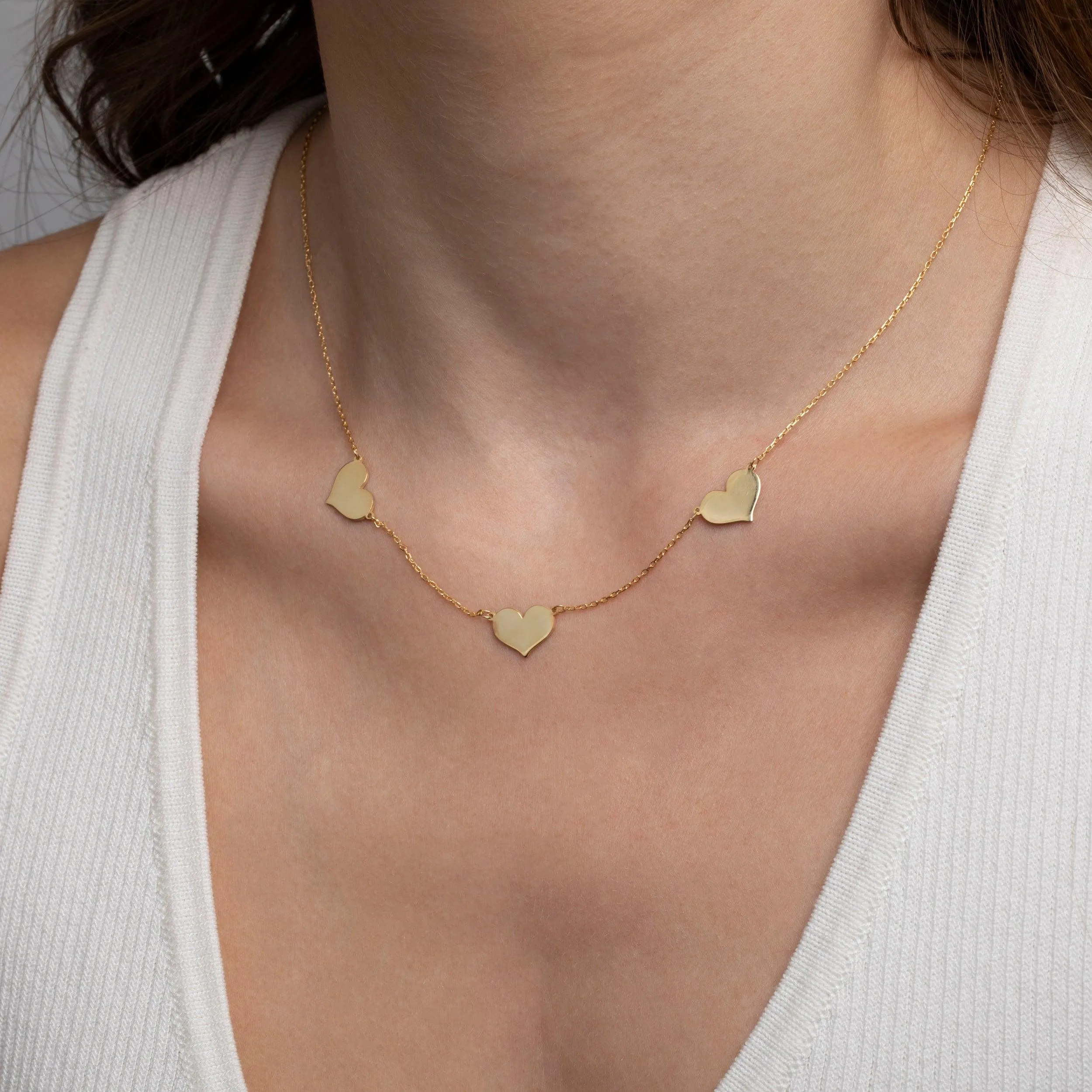 Triple Heart Necklace