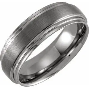 Tungsten 8 mm  Double Edge Band Size 12